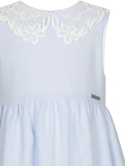 Jessie And James Contrasting-collar Dress In Blue