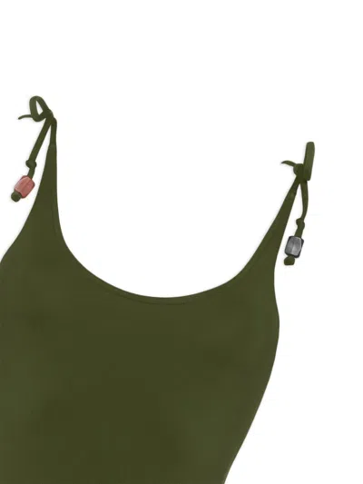 Eres Saturne Beaded Swimsuit In Green