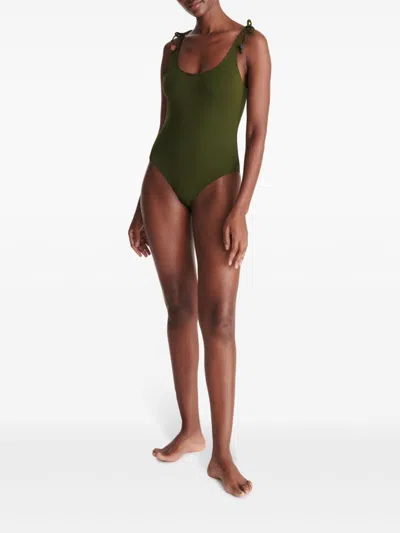 Eres Saturne Beaded Swimsuit In Green