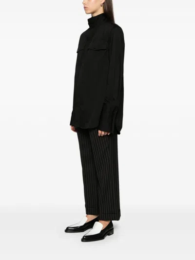 Batakovic Belgrade Stand-up Collar Shirt In Black