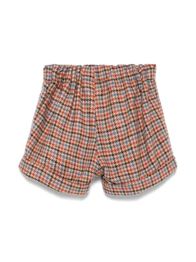 Siola Houndstooth-pattern Shorts In Neutrals