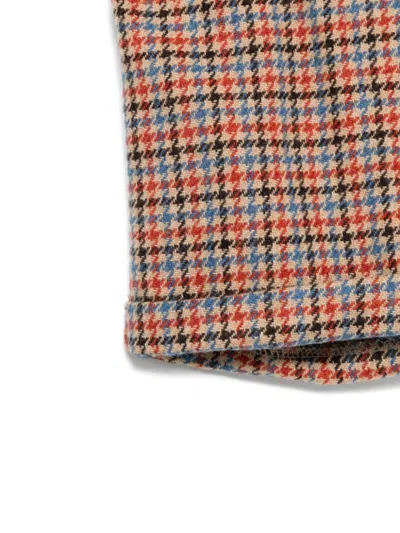 Siola Houndstooth-pattern Shorts In Neutrals