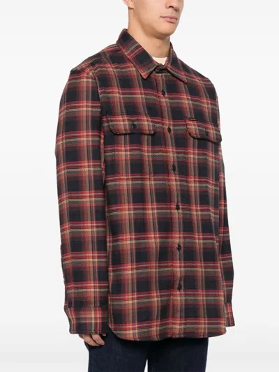 Shop Filson Flannel Work Shirt In Black