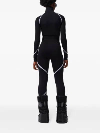 Perfect Moment Seamless Turtleneck Jumpsuit In Black