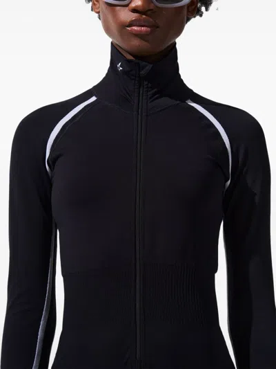 Perfect Moment Seamless Turtleneck Jumpsuit In Black