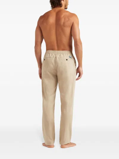 Shop Vilebrequin Straight-leg Trousers In Neutrals