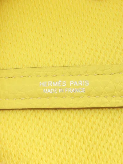 Pre-owned Hermes 2021 Garden Party Pm Handbag In Neutrals