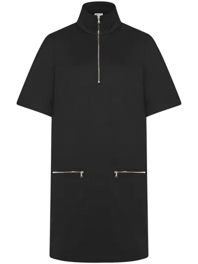 Shop Rosetta Getty Zip-up Mini Dress In Black