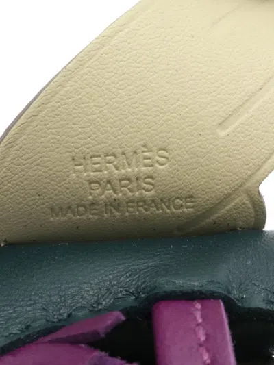 Pre-owned Hermes 2023 Rodeo Pegase Pm Bag Charm In Green