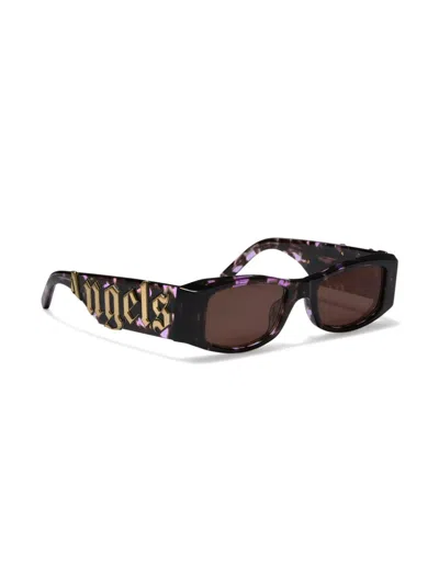 Palm Angels Eyewear Angel Sunglasses In Purple