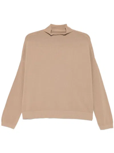 Transit Mock-neck Sweater In Brown