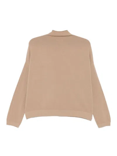 Transit Mock-neck Sweater In Brown