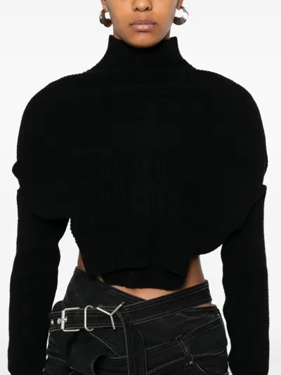 Rick Owens Women Cashmere Turtle-neck Jumper In Black