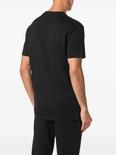 Plein Sport Tiger-print Round-neck T-shirt In Black