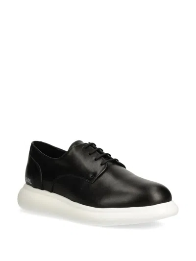 Karl Lagerfeld Lace Up Derby Shoes In Black