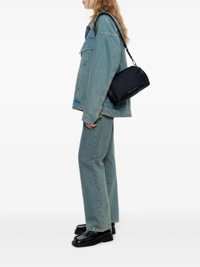 Bimba Y Lola Medium Panelled Crossbody Bag In Black