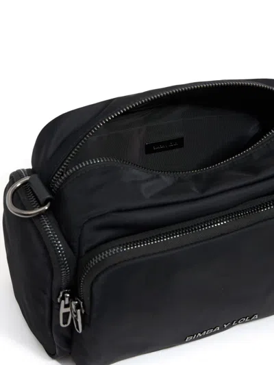 Bimba Y Lola Medium Panelled Crossbody Bag In Black