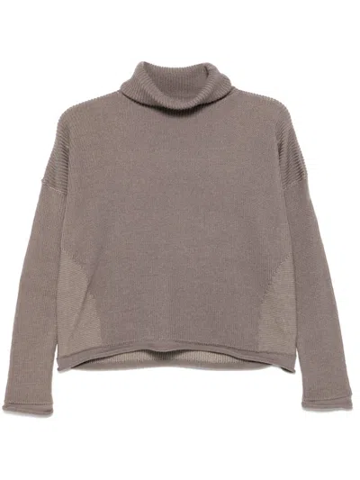 Transit Ribbed Sweater In Brown