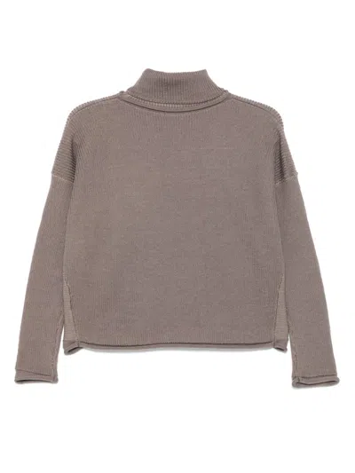 Transit Ribbed Sweater In Brown