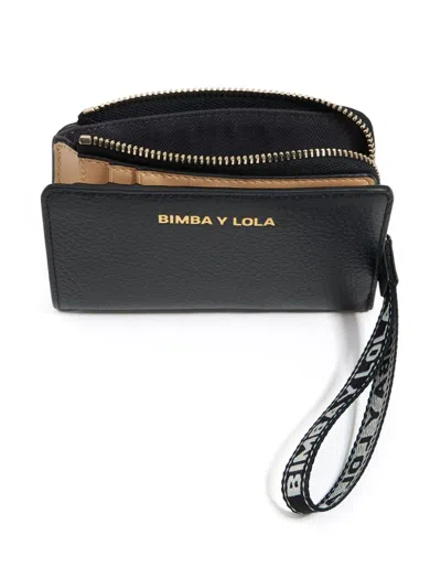 Shop Bimba Y Lola Logo-lettering Wallet In Black