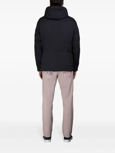 Moorer Virgin Wool-blend Down Isac-ll Jacket In Blue