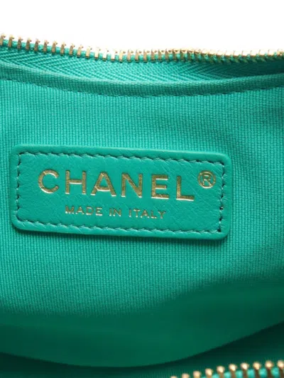 Pre-owned Chanel 2021 Moon Shoulder Bag In Green