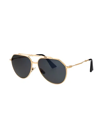Dolce & Gabbana Pilot-frame Sunglasses In Gold