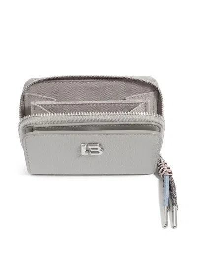 Shop Bimba Y Lola Leather Purse In Grey