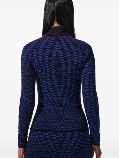 Perfect Moment Perfect Jacquard Base Layer In Blue