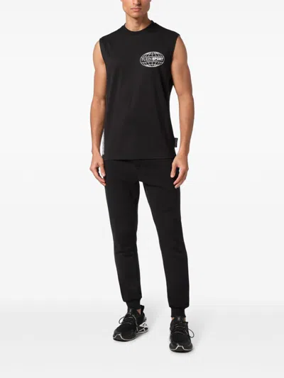 Plein Sport Logo-print T-shirt In Black