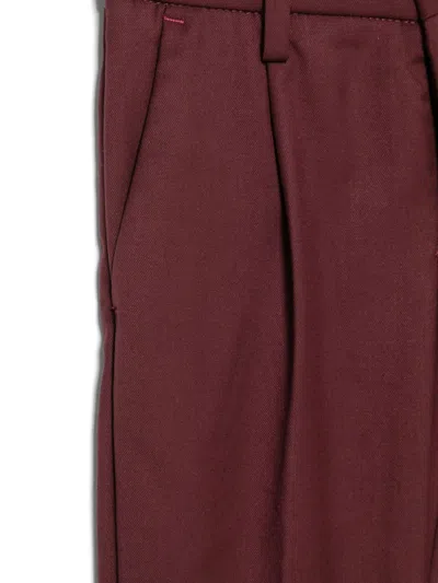 Siola Pleat-detail Trousers In Red