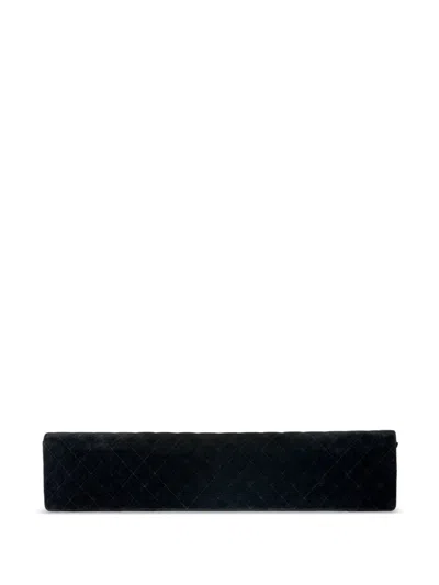Pre-owned Chanel 1989-1991 Classic Flap Clutch Bag In Black