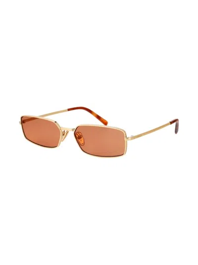 Prada Pr A60s Gold Sunglasses In Gold