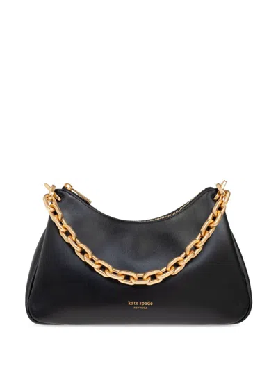 Kate Spade New York Grace Chain Leather Shoulder Bag In Black