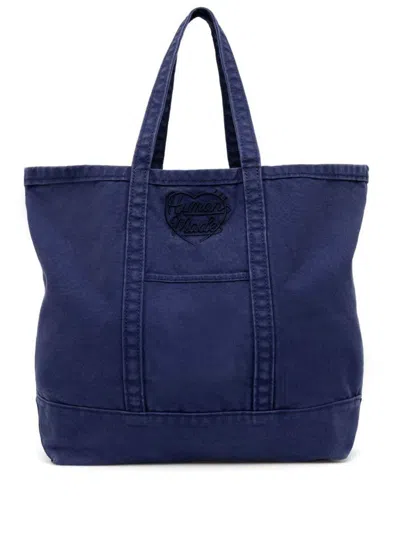 Shop Human Made Garment Dyed Tote Bag In Blue