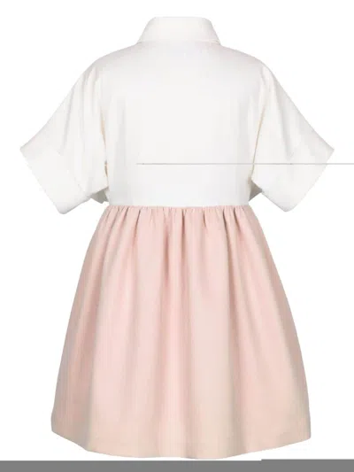 Jessie And James Panelled Dress In Pink