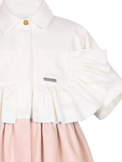 Jessie And James Panelled Dress In Pink