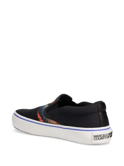 Marcelo Burlon County Of Milan Icon Wings Sneakers In Black