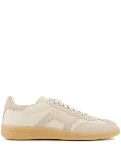 Santoni Dbs Oly Trainers In Neutrals