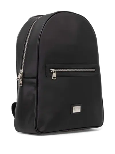 Karl Lagerfeld Logo-plaque Backpack In Black