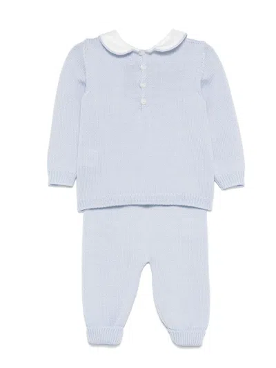Siola Cable-knit Sweater And Trousers In Blue