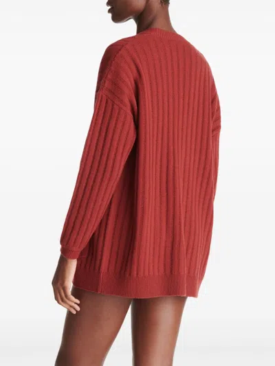 Eres Cozy Cardigan In Brown