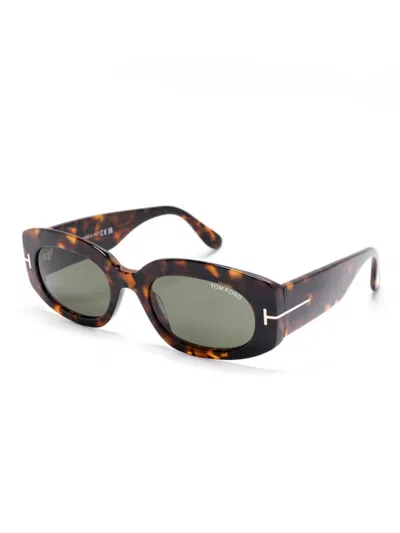 Tom Ford Cielle Sunglasses In Brown