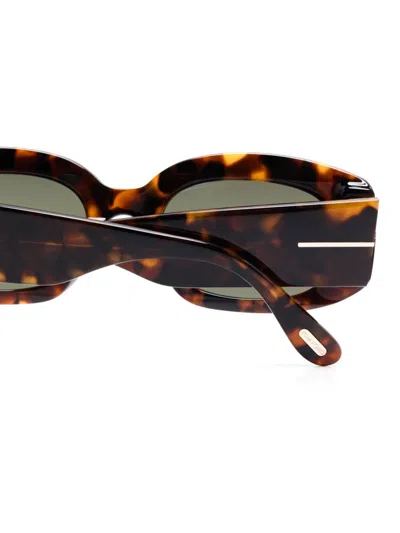 Tom Ford Cielle Sunglasses In Brown