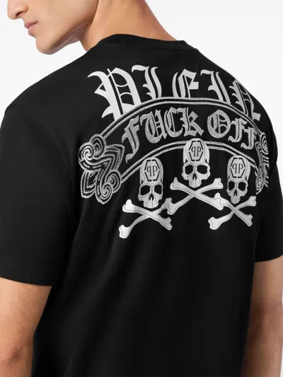 Philipp Plein Skull&bones T-shirt In Black
