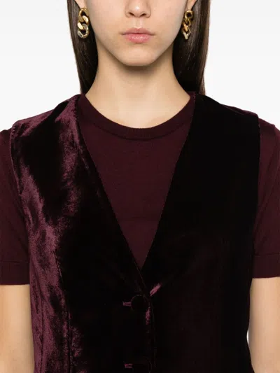 Blanca Vita Galky Waistcoat In Red