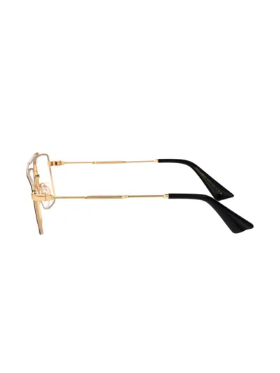 Dolce & Gabbana Dolce  Gabbana Eyewear Rectangle Frame Glasses In Gold
