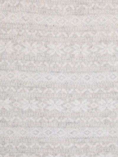 Eleventy Fair Isle-intarsia Scarf In Grey