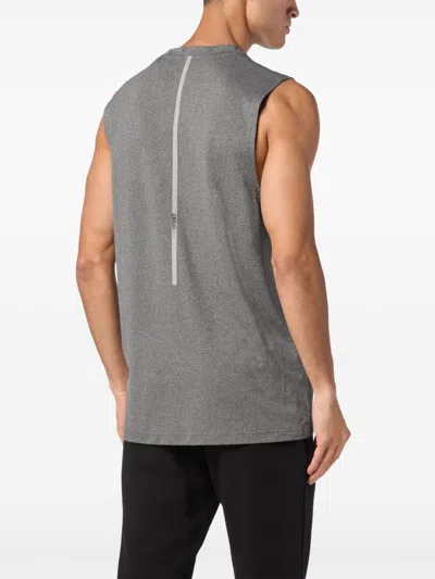 Plein Sport Sleeveless T-shirt Round Neck Ss In Grey