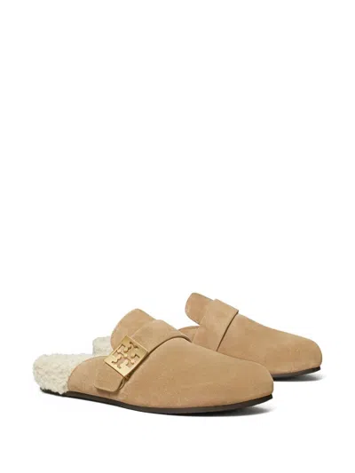 Tory Burch Mules Mellow In Shearling Color Taupe In Neutrals